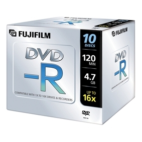 DVD-R 16x FUJIFILM pack de 10