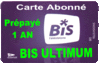 Carte Abonnement Prépayé Bis TV Ultimum pour 1 an