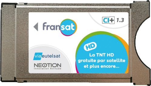 Module TV FRANSAT interface CI Plus 1.3 avec carte
