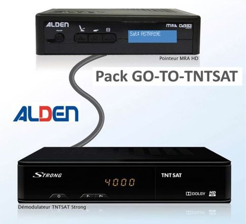 Pack TNTSAT HD + Pointeur MRA HD pour parabole Auto Alden