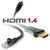 Câble HDMI plaqué or et Haute Qualité HDMI 1.4