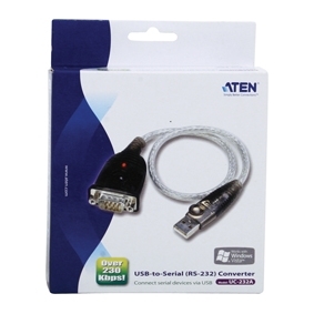 Cable convertisseur Usb A Male vers RS232 DB9 mâle ATEN AT-UC232A