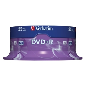 DVD enregistrables Verbatim Spindle 25 DVD+R 16X