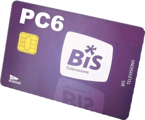 Carte neuve violette Bis TV PC6 (pour remplacement)