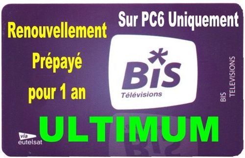 Renouvellement Bis TV Prépayé Ultimum