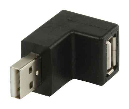 Adaptateur coudé 270° USB 2.0 A mâle vers USB A femelle