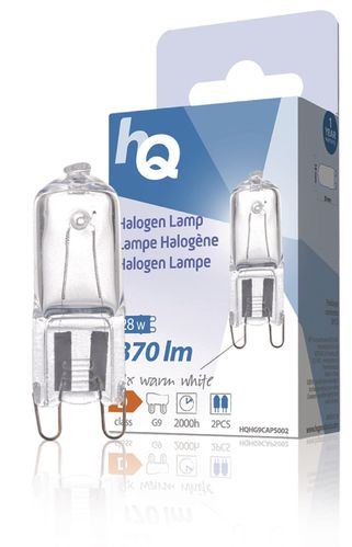 Lampe halogène capsule G9 28 W 370 lm 2800 K (boîte de 2)