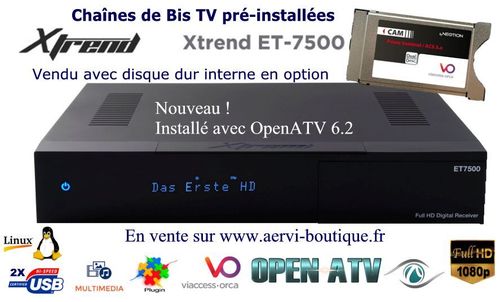 Xtrend ET7500 1x DVB-S2 Récepteur Satellite HD Viaccess