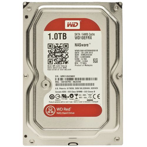 Disque dur interne 3,5" 1 To WD Red NAS SATA 6 Gb/s 64 Mo