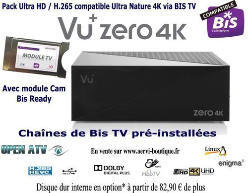 VU+ Zero 4KSE 1xDVB-S2X UHD Bis Ready pour Bis TV