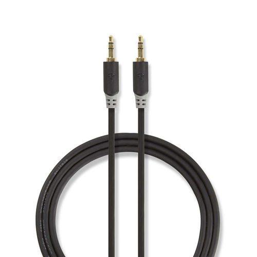 Câble audio stéréo Blindé Jack 3.5 mm Mâle/ Mâle 10 mètres Rond