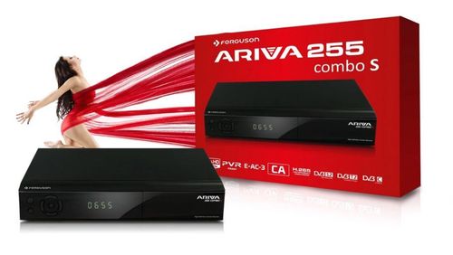 Récepteur Combo Ariva 255S DVB-S2 / T2 / C H.265 HEVC CI - Noir