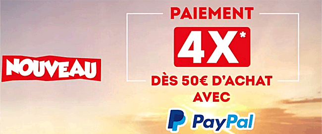 Payer en 4x avec PayPal